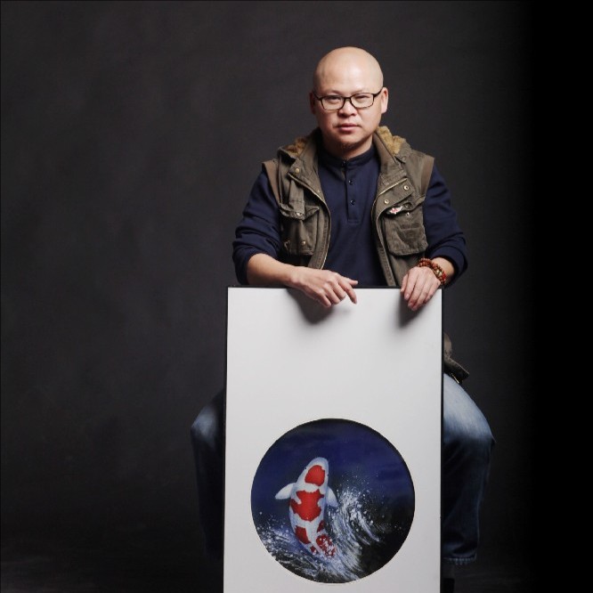 劉金明（國(guó)瓷紅葉畫院高級(jí)畫師）